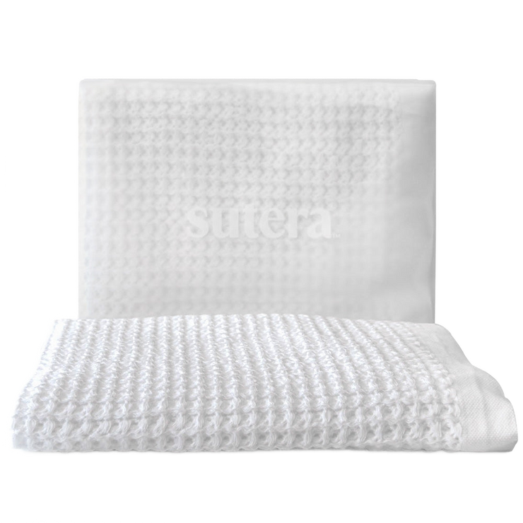 Silverthread Bath Towels - White