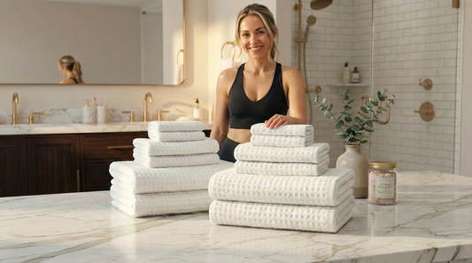 Silverthread Bath Towel Bundle - 4 bath towels and 4 hand towels