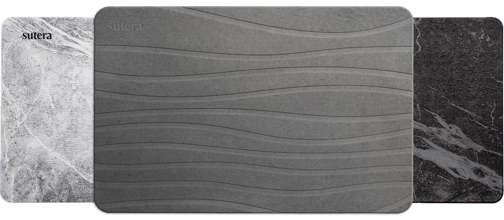 Sutera Stone Bath Mat - Charcoal