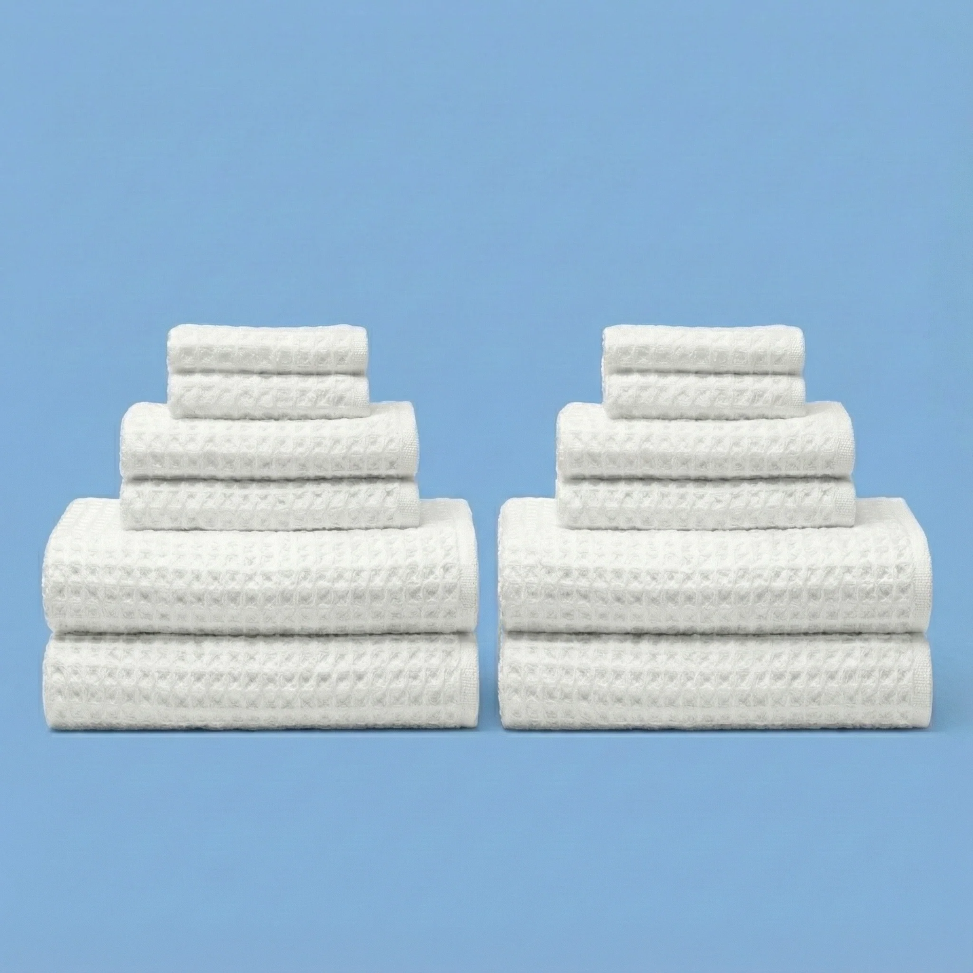 Silverthread White Bath Towel Bundle