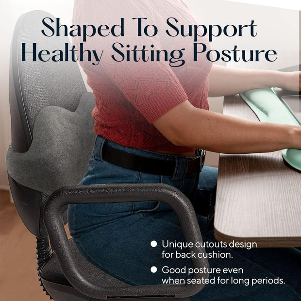 NEW Perfect Posture Pillow Lumbar Support Improves Posture & Spine  Alignment
