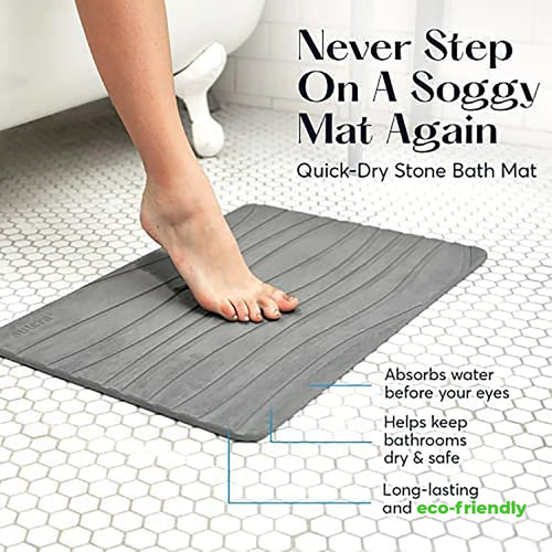 Quick-Dry Stone Bath Mat