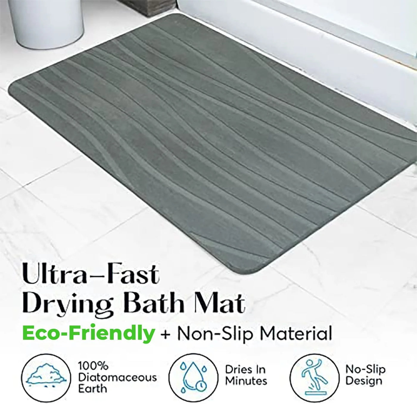 Quick-Dry Stone Bath Mat
