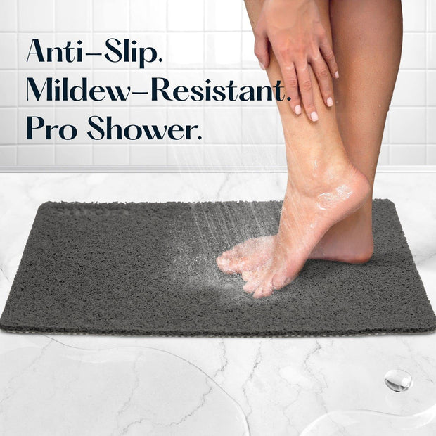 Non-Slip Shower Mat Bathtub Mat for Bath Tub,Anti Slip Bath Tub Mat,Floor  Mat,Soft PVC Loofah Bathroom Mats,Foot Scrubber Mat,Quick Drying Easy