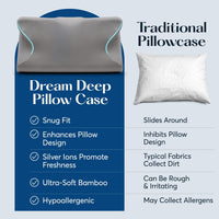 Dream Deep Silverthread Pillow Case