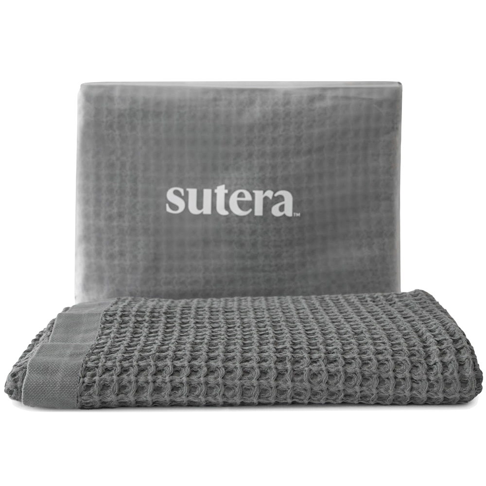 Gray Silverthread Sutera Towel